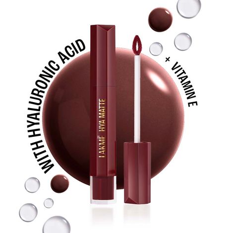 Buy Lakme 9to5 Hya Matte Lip Liquid + Hyaluronic Acid AfterhoursWine 5.3 ml-Purplle