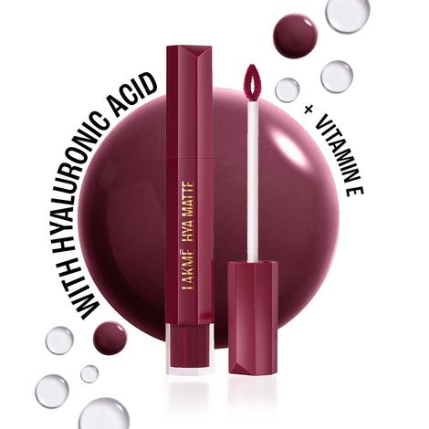 Buy Lakme 9to5 Hya Matte Liquid Lipstick With Hyaluronic Acid & Vitamin E, 2X Hydration, Long-lasting, Transferproof, Weightless Meetup Mauve - 5.3 ml-Purplle