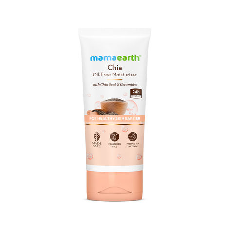 Buy Mamaearth Chia Oil-Free Moisturizer with Chia Seed & Ceramides for Healthy Skin Barrier 80 gm | Normal to Oily Skin |hydrated glow| 24 Hrs Long-Lasting Hydration | Co-Created with Dermats | Oil-Free Formula | Fragrance Free-Purplle