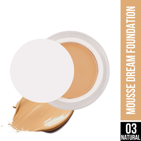 Buy Hilary Rhoda Mousse Dream Foundation | Lightweight & Buildable Foundation | Mousse Long Lasting & Flawless Matte Finish Foundation - 25 gm (Natural | Shade 03)-Purplle