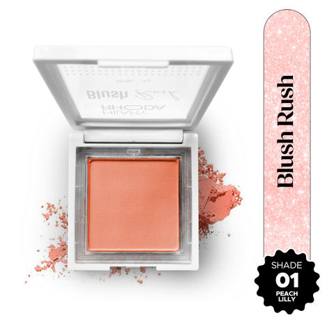 Buy Hilary Rhoda Blush Rush | Highly Pigmented | Silky Smooth Texture | Available in 6 Shades | Matte Finish | Buildable Coverage | Blends Easily & Glides on Smoothly - 6 gm(Peach Lilly - Shade 01)-Purplle