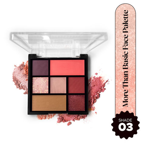 Buy Hilary Rhoda More Than Basic Face Palette | Face Palette with Blushes, Shimmer Highlighters & Eyeshadows | Highly Pigmented & Long Lasting Face Palette |10.5 gm (Pinkalicious)-Purplle