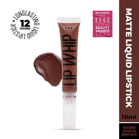Buy Fae Beauty Lip Whip 12H Matte Liquid Lipstick | Long Wear | Non Drying | Soft Mousse Smudgeproof Formula | Vegan | Enriched with Vitamin E and Cherry Coffee - Nut - 10 ml - 10 ml-Purplle