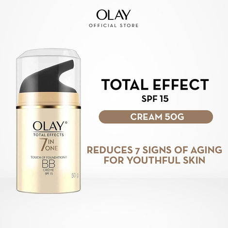 Buy Olay Total Effects 7 In One Touch Of Foundation BB Creme SPF 15(50 gm)-Purplle