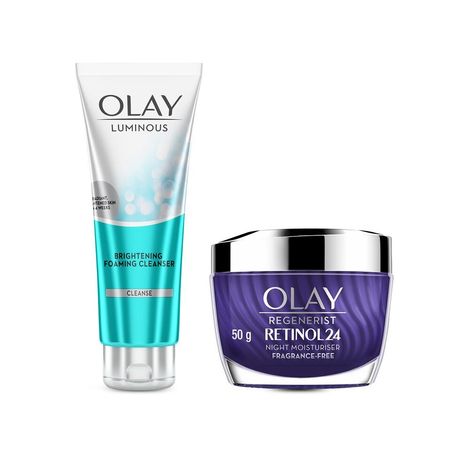 Buy Olay Retinol Kit for Overnight Repair - Cream with Free Cleanser (50 gm + 100 gm)-Purplle