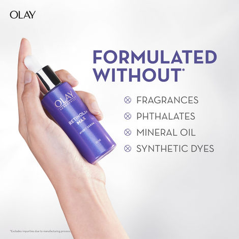 Buy Olay Retinol24 Max Night Serum, Visibly Reduces Fine Lines in 7 Nights, No Redness, Fragrance Free (30 ml)-Purplle
