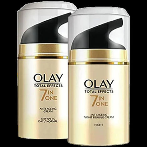 Buy Olay Total Effects Day Cream + Olay Total Effects Night Cream - Slay All Day Pack (50 gm + 50 gm)-Purplle