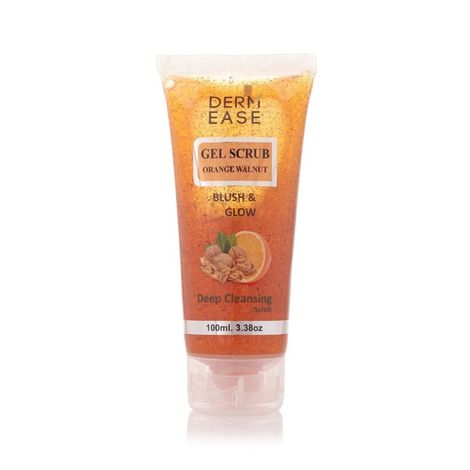 Buy Dermease Gel Scrub Orange Walnut 100 ml-Purplle