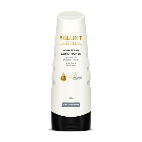 Buy BBLUNT Bond Repair Conditioner - 250 gm Repairs damaged hair by 89% in just 1 use* | Powered with MaliPeptide BondTech | Recommended By Hair Experts | Crafted for Men & Women-Purplle