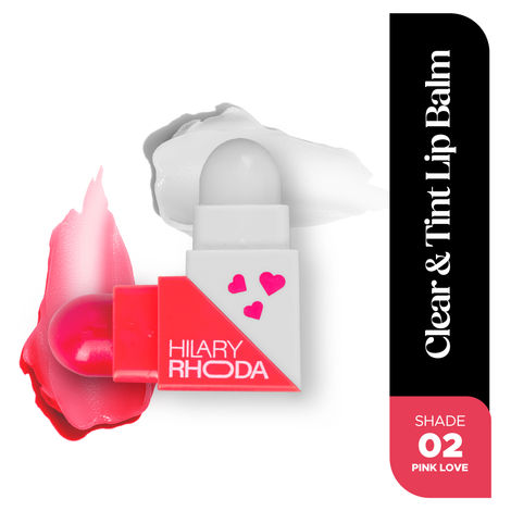 Buy Hilary Rhoda Clear & Tint Lip Balm | Infused with Aloe Vera & Shea Butter | Hydrates & Nourishes Lips | 2 Sided Lip Balm | Glides on lips Smoothly - (2.27 gm*2 =4.54 gm)(Pink Love - Shade 02)-Purplle