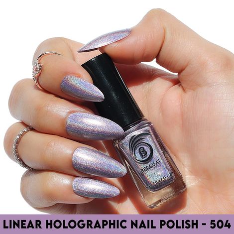 Buy Beromt Linear Holographic - Bnp504 (8 ml)-Purplle