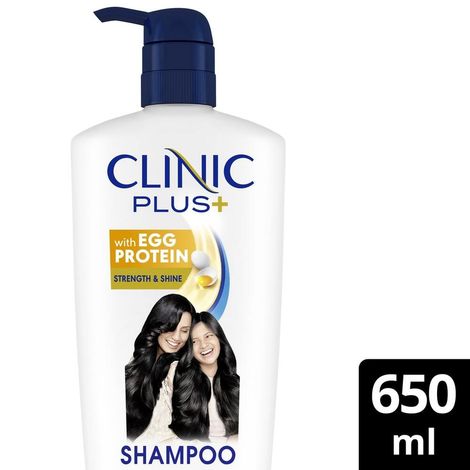 Buy Clinic Plus Strength & Shine With Egg Protein Shampoo 650 ml-Purplle