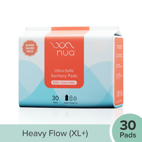 Buy Nua Ultra Thin Sanitary Pads for Women - Heavy XL+ (without disposal covers - 30 pads)-Purplle