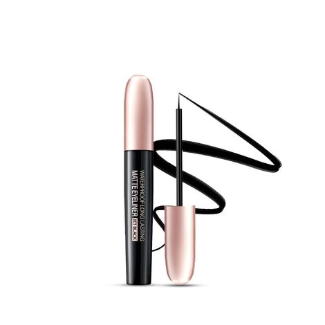 Buy Lakyou Beauty Matte Eyeliner Jet Black - 6 ml | Bold & Lasting Jet Black Lines With Matte Finish-Purplle