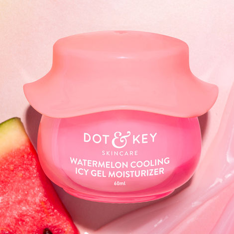 Buy Dot & Key Watermelon Cooling Icy Gel Moisturizer, Instantly Cools Skin, With Hyaluronic & Niacinamide 60 gm-Purplle