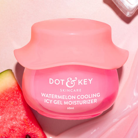 Buy Dot & Key Watermelon Cooling Icy Gel Moisturizer, Instantly Cools Skin, With Hyaluronic & Niacinamide 60 gm-Purplle