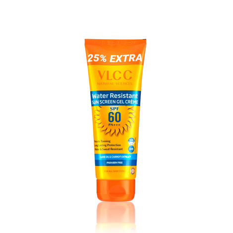 Buy VLCC Water Resistant SPF60 Sunscreen Gel Creme (125 gm)-Purplle