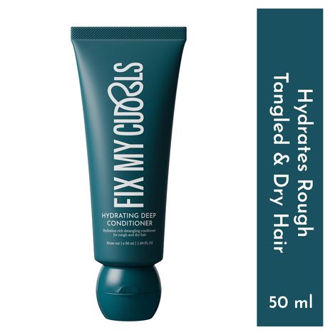 Buy Fix My Curls Hydrating Deep Conditioner | For Curly, Wavy, Dry, & Frizzy Hair | Leave In Conditioner, & Hair Mask | Silicone Free Damage Repair, & Curl Activator with Mango & Shea Butter| 50 ml-Purplle