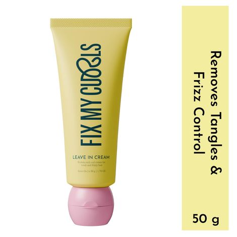 Buy Fix My Curls Leave In Cream | With Moisturising Jojoba Oil, Nigella Sativa Oil, & Keratin | For Curly, Wavy, Dry & Frizzy Hair | Silicone Free, Curl Defining Cream | Frizz Control Solution | 50 gm-Purplle