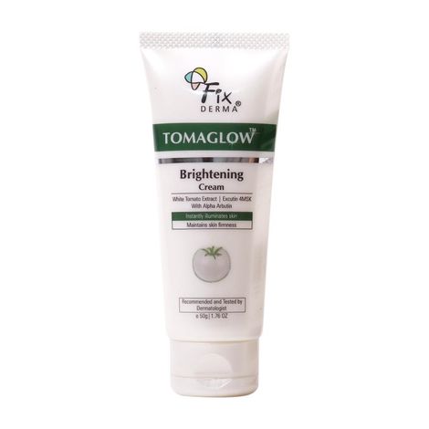 Buy Fixderma Tomaglow Brightening Face Cream with White Tomato Extract, Excutin 4MSK with 2% Alpha Arbutin 4% Niacinamide, Lightens Dark Spots & Instantly Illuminates Skin, Face Cream for Men & women - 50 gm-Purplle