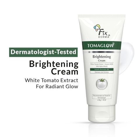Buy Fixderma Tomaglow Brightening Face Cream with White Tomato Extract, Excutin 4MSK with 2% Alpha Arbutin 4% Niacinamide, Lightens Dark Spots & Instantly Illuminates Skin, Face Cream for Men & women - 50 gm-Purplle