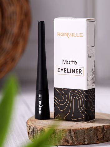 Buy Ronzille Absolute Shine Liquid Matte Eyeliner,Long Lasting, Smudge Proof, Waterproof Liner, Eye Makeup 5 ml (Black)-Purplle
