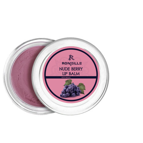 Buy Ronzille Lip Balm For Dry, Damaged and Bright Lips With Enriched, Shea butter & Essential Oils For Women & Men, (8 gm,Nude Berry)-Purplle