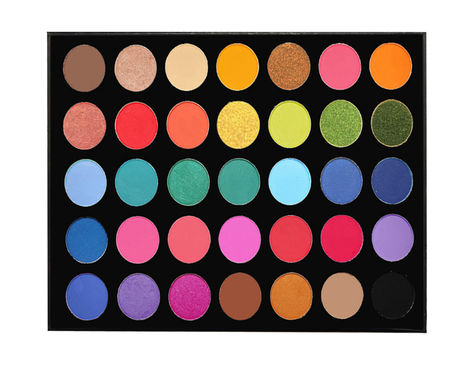 Buy Ronzille 35 Colors Long Lasting Eyeshadow Palette 70 gm-Purplle