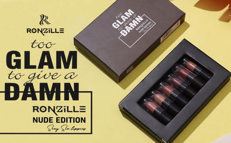 Buy Ronzille Pocket Mini Bullet Matte Finish Lipstick Nude Edition Set of 6 12 gm-Purplle