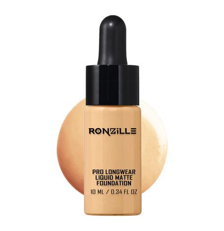 Buy Ronzille Pro Long-Wear Liquid Matte Foundation- (10 ml,Shade-03)(Deep Peach)-Purplle