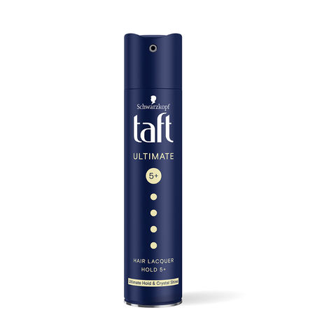 Buy Schwarzkopf TAFT Ultimate Hair Spray For Hair With Crystal Shine Hold 5+, Lasts For 72 Hours - 250 ml-Purplle