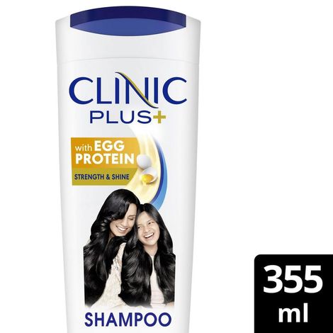 Buy Clinic Plus Strength & Shine With Egg Protein Shampoo, 355 ml-Purplle