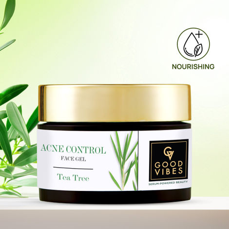 Buy Good Vibes Serum Powered Beauty Acne Control Tea Tree Nourishing Gel (50 gm)-Purplle