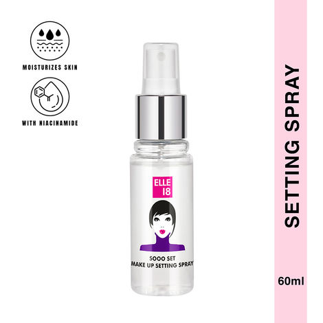 Buy Elle18 SOOO SET Setting Spray, long-lasting, hydrating & non-sticky makeup fixer|60 ml-Purplle