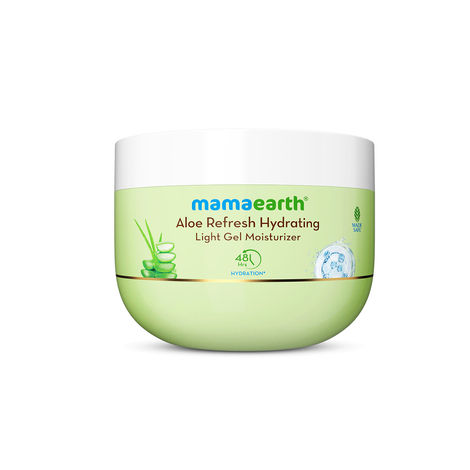 Buy Mamaearth Aloe Refresh Hydrating Light Gel Moisturizer with Aloe Vera & HA 200 gm | Long-lasting Non-sticky Hydration | Oil-free, Lightweight & Quick-absorbing |Free from Harmful Chemicals |Soothes Skin-Purplle