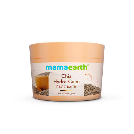 Buy Mamaearth Chia Hydra-Calm Face Pack with Chia Seed & Ceramides for Healthy Skin Barrier 200 gm |DIY-like Texture | Instant Hydration & Glow | Gel Cream Mask |Free From Harmful Chemicals | All Skin Types-Purplle