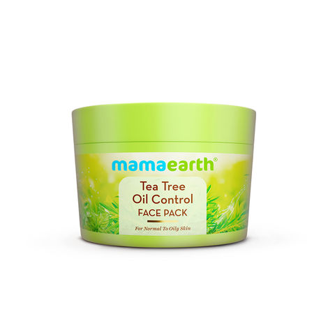 Buy Mamaearth Tea Tree Oil Control Face Pack with Tea Tree & Salicylic Acid for Normal to Oily Skin 200 gm | DIY-like Texture | Controls Sebum Production & Acne | Clay Face Mask |Free From Harmful Chemicals-Purplle