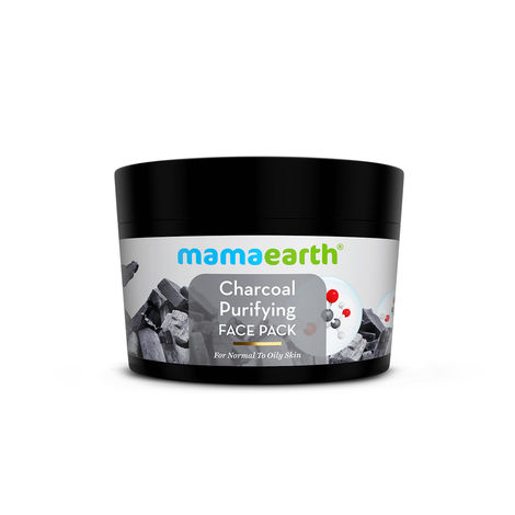 Buy Mamaearth Charcoal Purifying Face Pack with Activated Charcoal & Glycolic Acid for Skin Detoxification Natural, DIY-like Texture | Detoxifies Skin | Crafted with Nature’s Best Ingredients | Free From Harmful Chemicals 200 gm-Purplle