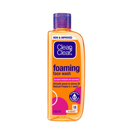 Buy Clean & Clear Foaming Face Wash 150 ml-Purplle