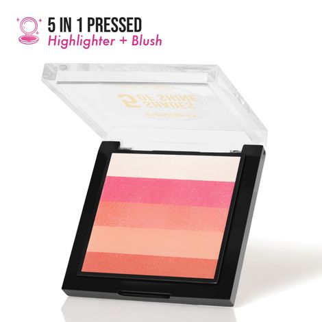Buy INSIGHT Cosmetics 5 Shades Of Shine Brick Blusher - Prism Cascade (12 gm)-Purplle