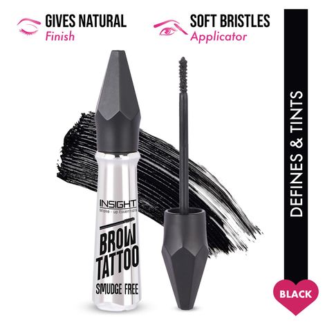 Buy INSIGHT Cosmetics Brow Tattoo - Black (5 gm)-Purplle