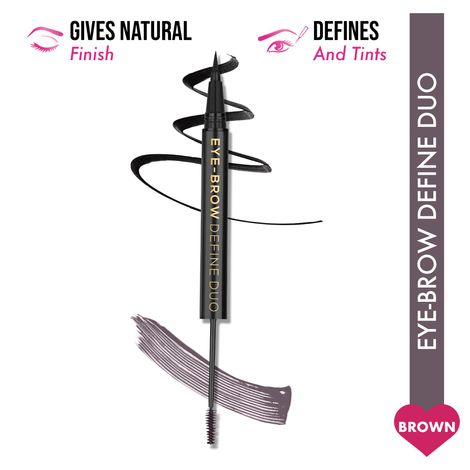 Buy INSIGHT Cosmetics Eye-brow Define Duo - 2 in 1 - Brown (2.5 gm)-Purplle