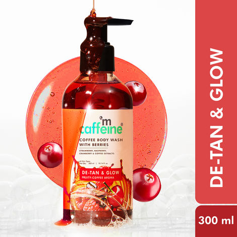 Buy mCaffeine Coffee Body Wash With Berries | Tan Removal & Deep Cleansing | Fruity Fragrance Shower Gel for Men & Women - 300 ml-Purplle
