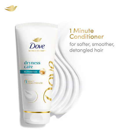 Buy Dove Dryness Care Hair Conditioner, For Dry & Frizzy Hair, Restores Smoothness, 175 ml-Purplle