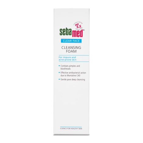 Buy Sebamed Clear Face Foam 50ml|PH 5.5|Acne, pimples & blackheads|Montaline C40|Gentle deep cleanser-Purplle