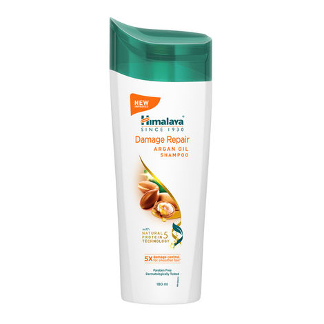 Buy Himalaya Damage Repair Protein Shampoo | Repairs & Protects Hair from Damage | For Dry & Damaged Hair | With Beach Almond & Chickpea | For Women & Men | 180 ml-Purplle