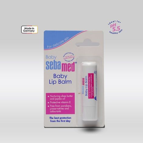 Buy Sebamed Baby Lip Balm 4.8g|For Dry & sensitive baby Lips|With Shea Butter & Jojoba Oil|Paraben free 4.8 gm-Purplle