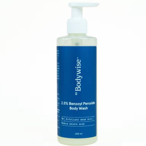 Buy Be Bodywise 2.5% Benzoyl Peroxide Body Wash - 250 ml-Purplle