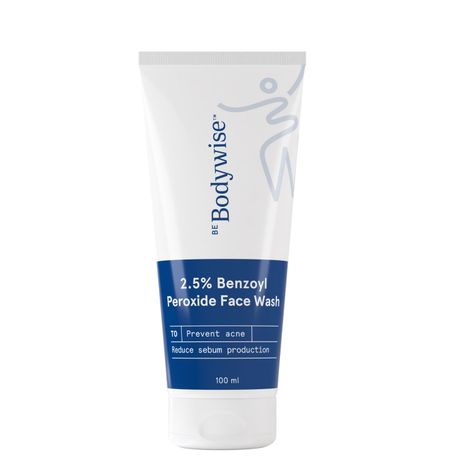 Buy Be Bodywise 2.5% Benzoyl Peroxide Face Wash - 100 ml-Purplle
