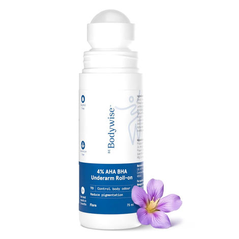 Buy Be Bodywise 4% AHA BHA Underarm Roll On (Flora Fragrance) - 75 ml-Purplle
